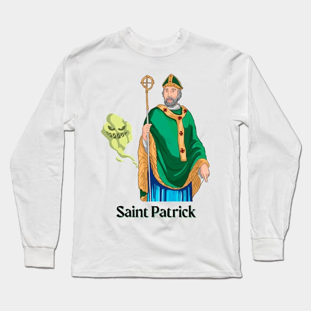 Saint Patrick the Stinker Long Sleeve T-Shirt by FartMerch